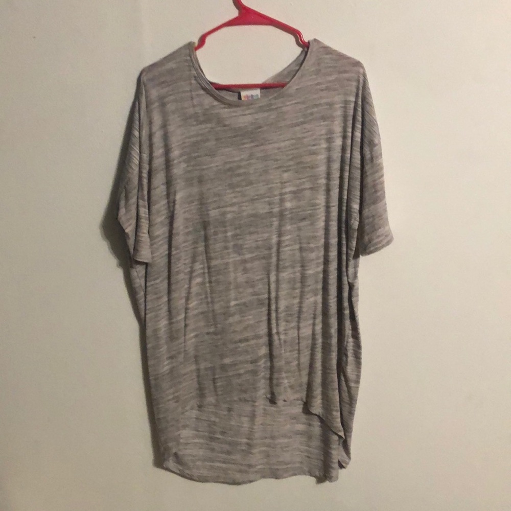 LuLaRoe M Irma gray stripe pattern